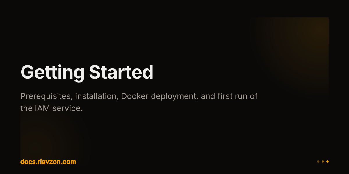 Getting Started | Riavzon | Ecosystem
