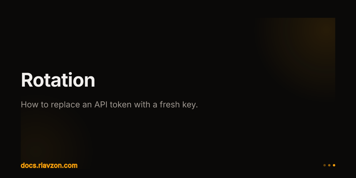 Rotation | Riavzon | Ecosystem